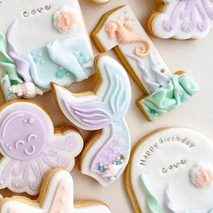Mermaid Tail Cookie Cutter & Fondant Stamp, Debosser, Cookie Stamp, Under the Sea Cookies, Cookie Stamp, Ocean Animals, Little Mermaid