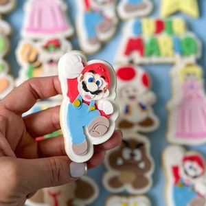 Cortador de galletas Super Mario y sello de fondant, Grabador, Mario Bros, Cortadores de galletas Super Mario, Nintendo, Sapo, Estrella, Sellos de galletas