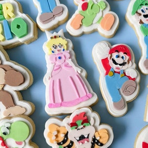 Princess Peach Cookie Cutter & Fondant Stamp, Debosser, Mario Bros, Super Mario Cookies Cutters, Goomba, Mario Party, Star, Cookie Stamps