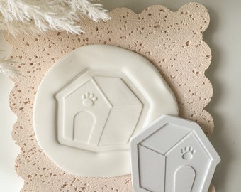 Hondenkennel Cookie Stamp & Cutter, Debosser, Paw Cookie Stamps, Dog Themed Verjaardagskoekjes, Lets Pawty, Puppy Paw, 3d Gedrukt