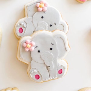 Elefant-Ausstechform & Fondant-Stempel, Debosser, Zoo-Tiere, Safari-Ausstecher, Dschungel-Tier-Ausstecher, wilder Geburtstags-Ausstechstempel