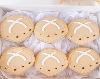 Hot Cross Bun Cookie Cutter & Fondant Stamp, Debosser, Easter Cookies, Cookie Stamp
