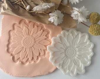 Sello y cortador de galletas de girasol