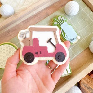 Koekjesstempel en uitsteekvorm voor golfkar