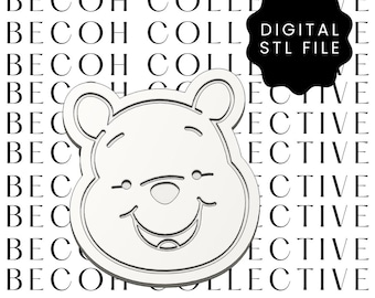 Bear Debosser Cookie Stamp & Cutter STL File (Digital Download)