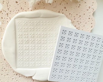 Besser Block Textur Platte, Keks Stempel, Palm Springs Retro Vibe