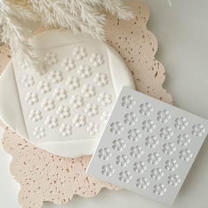 Piastra texture stampa margherita, solo timbro, margherita retrò, mini margherita, fiori, francobolli per biscotti personalizzati, stampa 3d