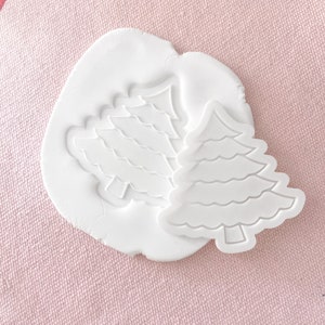 Christmas Tree Cookie Stamp & Cutter