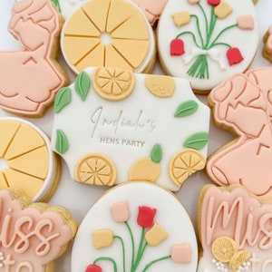 Lemon Leaf Border Cookie Stamp & Cutter, Debosser, Lemons, Lemon Tree, Amalfi, Italy, Weddings, Bridal, Baby Showers, Birthdays, Cookie