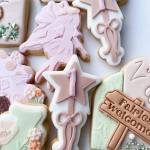 Digital STL File Fairy Star Wand Cookie Stamp & Cutter, STL File, Digital Download, Instant File, Fondant Cookies, 3d Printing,