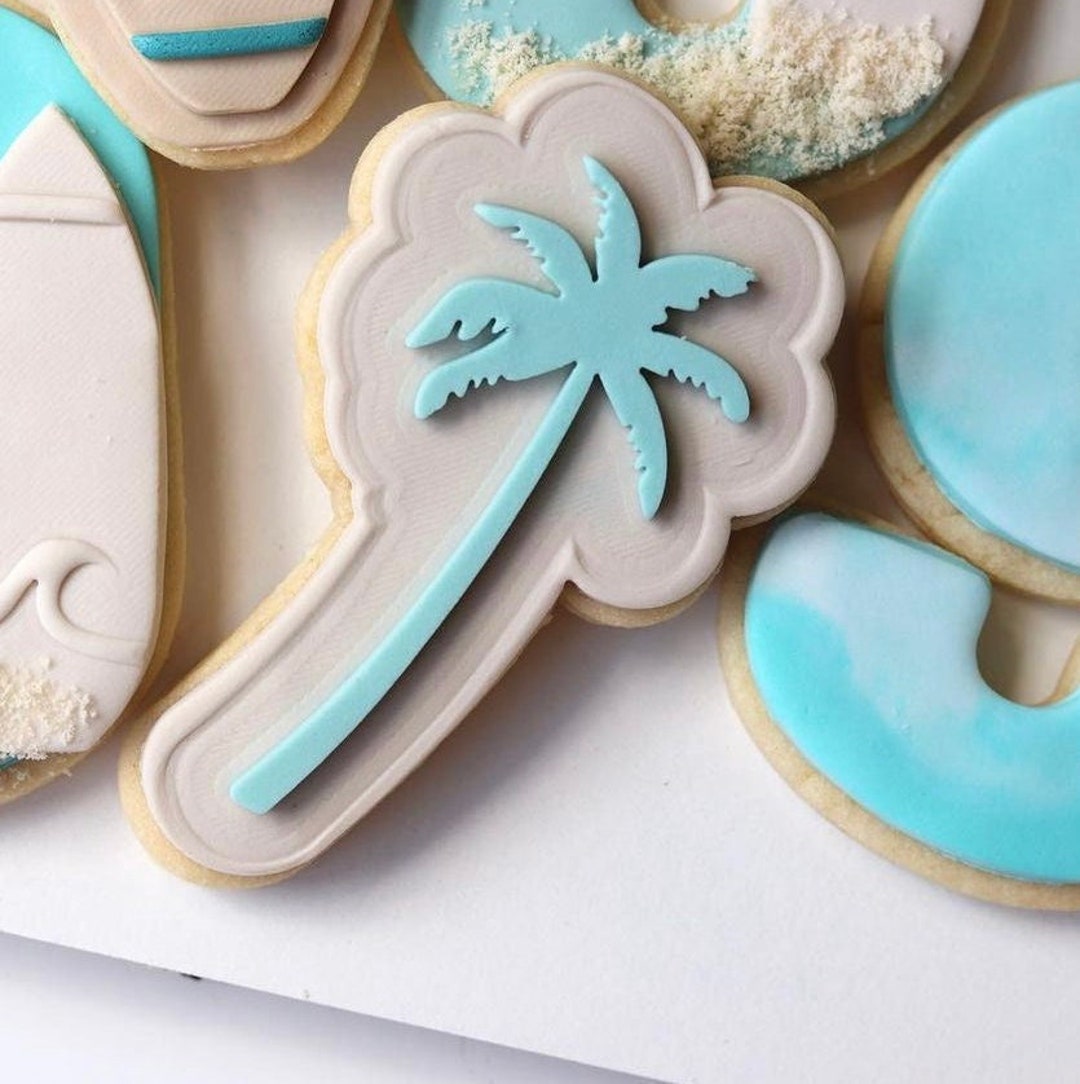 Large Palm Tree Cookie Cutter & Fondant Stamp, Debosser - Etsy