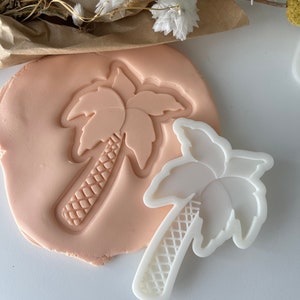 Dino Palm Tree Cookie Stamp & Cutter
