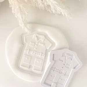 Safari Anzug Romper Cookie Stamp & Cutter, Stempel, Stempel, Safari Party, Wild One, Two Wild, Baby Shower, Dschungel Thema, Baby Strampler