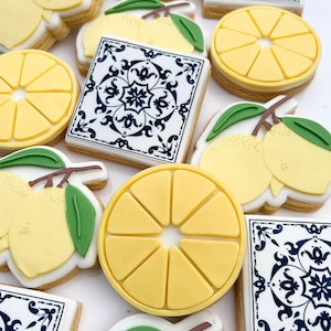 Lemon Slice Cookie Stamp & Cutter, Debosser, Lemons, Lemon Tree, Amalfi, Italy, Weddings, Bridal, Baby Showers, Birthdays, Cookie