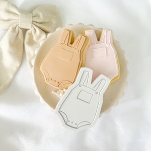 Baby Romper Cookie Stamp & Cutter, Baby Onesie, Fondant Stamp