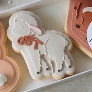 Lamm , Ausstechform & Fondant Stempel, Prägestempel, Babyschaf, Osterkekse, Keksstempel