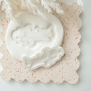 Plane Cookie Stamp & Cutter, Debosser, Fondant Stamp , Plane, Aviator, Birthday Cookie Stamps, 3d Printed