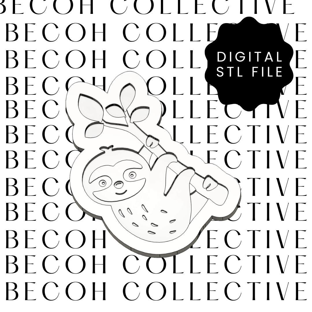 Sloth Cookie Stamp and Cutter, Digital STL File (digital Download) - Etsy