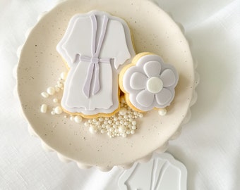 Bath Robe Cookie Stamp & Cutter