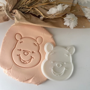 Winnie the Pooh Cookie Cutter & Fondant Stamp, Embosser, Winnie The Pooh, Honey Bee, Hunny, Baby Shower, Birthdays, Hunny Pot, Pooh Bear