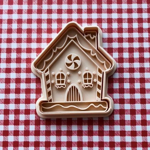 Gingerbread House Cookie Cutter & Fondant Stamp Etsy