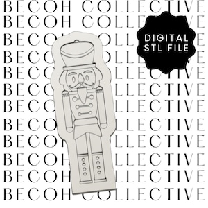 Nutcracker Cookie Stamp & Cutter, 3D Print STL File (Digital Download)