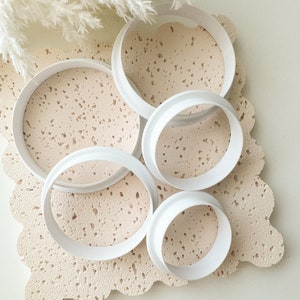 Circle Cookie Cutter Set, Circles, Cookie Cutters, Round Cutters, 3d Printed