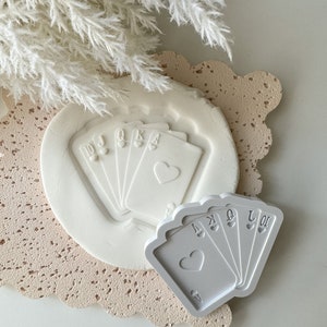 Timbro e taglierino per biscotti per carte da gioco