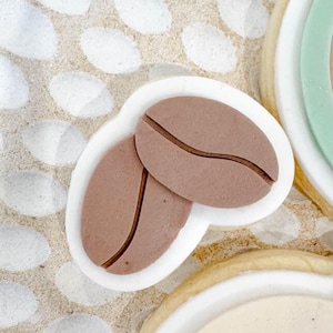 Mini Coffee Beans Cookie Stamp & Cutter