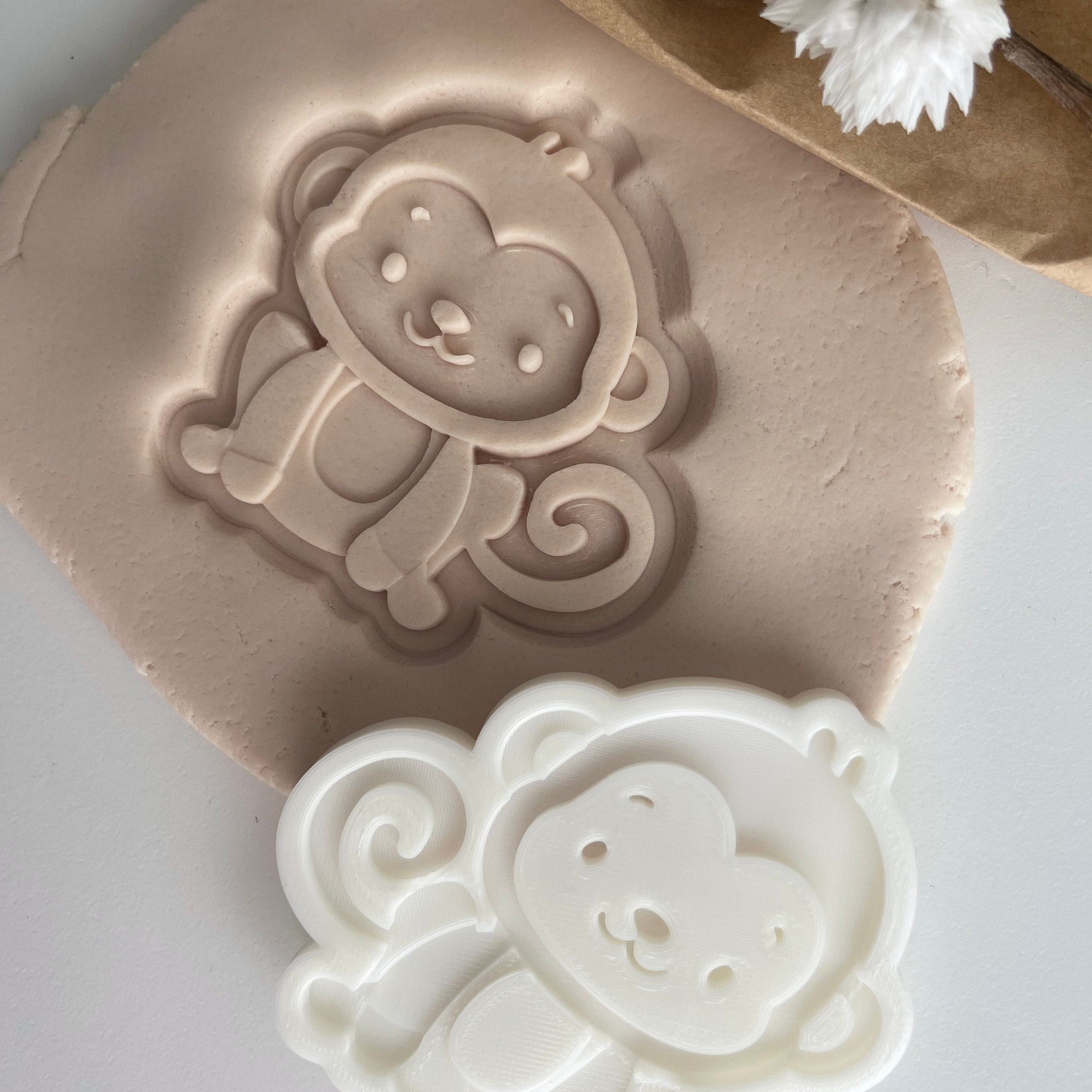 Monkey Cookie Stamp & Cutter - Etsy Australia