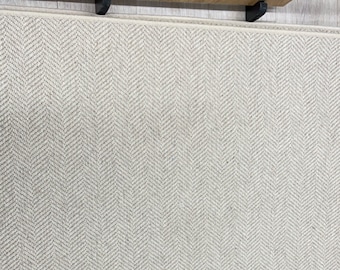 Light Grey Wool Rug - 1.08m by 1.47m