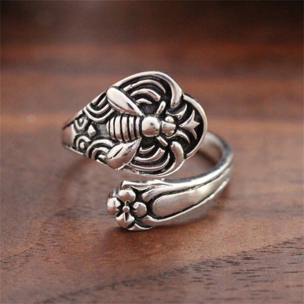 Bee Spoon Ring - Etsy