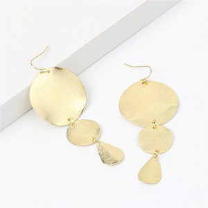 3-5Pairs Cute Dessert Macaron Popcorn Hamburg Pizza Dangle Earrings Hamburger Pizzas Desserts Food Jewelry Cartoon Drop Earrings Wedding Gift For Women -3