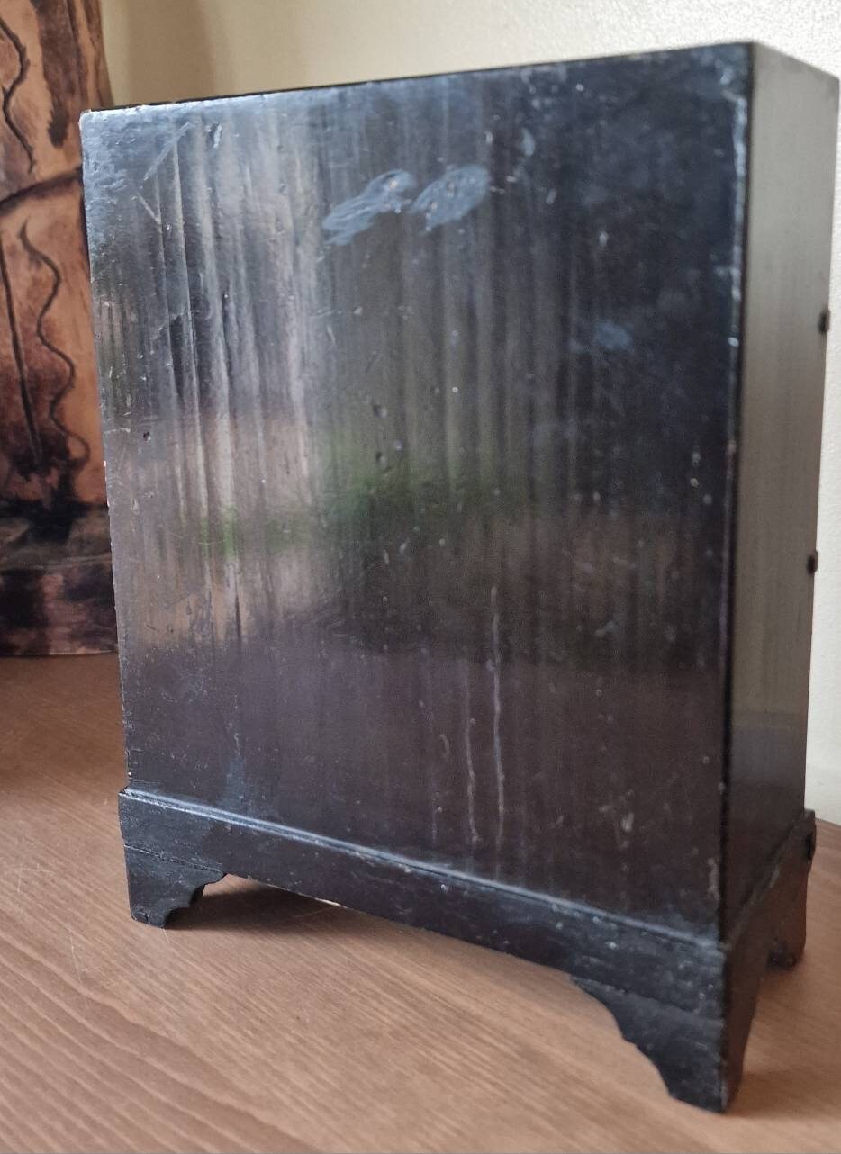 Vintage Japanese Jewellery Box, Painted Lacquered Wood Etsy