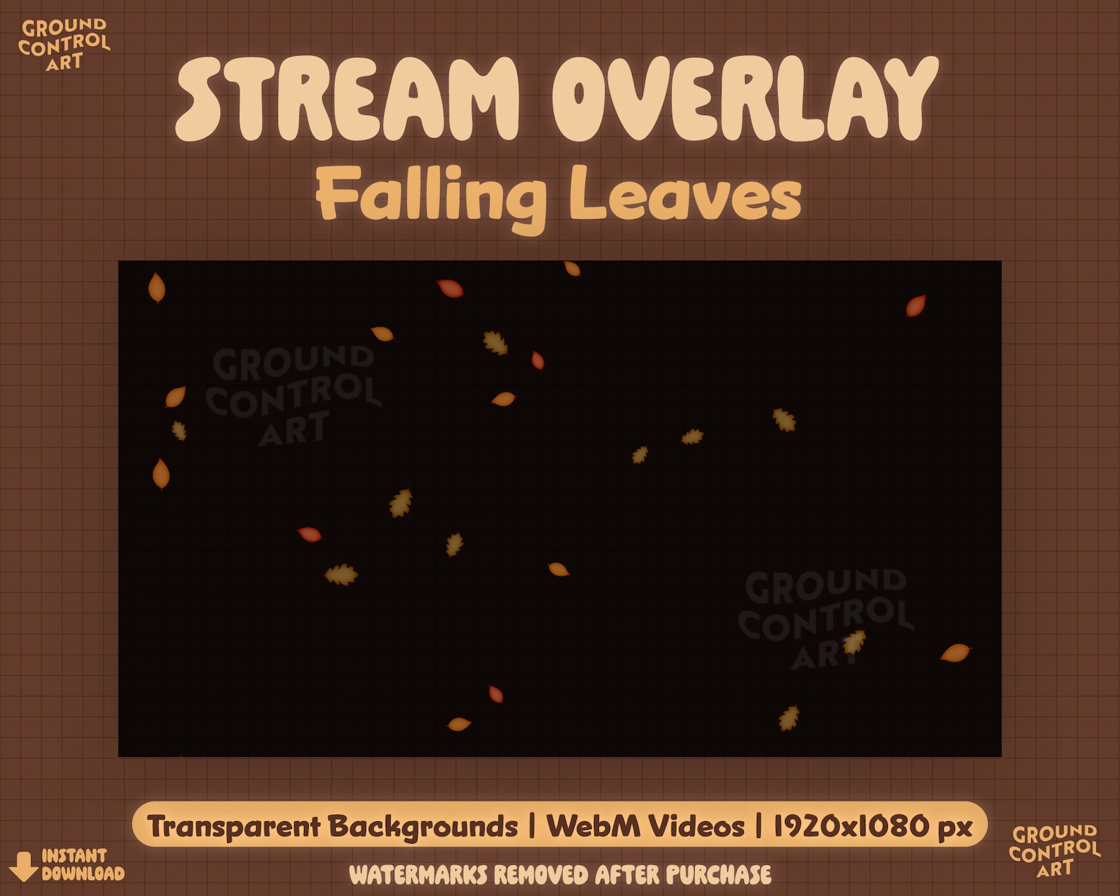 Falling Leaves Animated Overlay | Transparent Animation | Great for ...