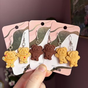 Orecchini a forma di biscotto Lil Teddy Graham