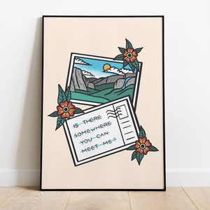 Digitaler Download, Wanddruck Dekor, Halsey Lyrics, Yosemite Postkarte, American Traditional, Musik Druck, Raum, Schlafsaal, Instant Dateien