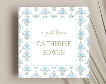 Personalized Calling/Enclosure Card | Grandmillenial | Customizable | Choice of Opposite Side Pattern or Plain White