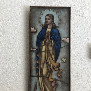 Icon Eva with snake and apple (42x15cm)