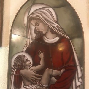 Beautiful icon Our Lady with baby Jesus, 37x25cm. ,15x10 inches