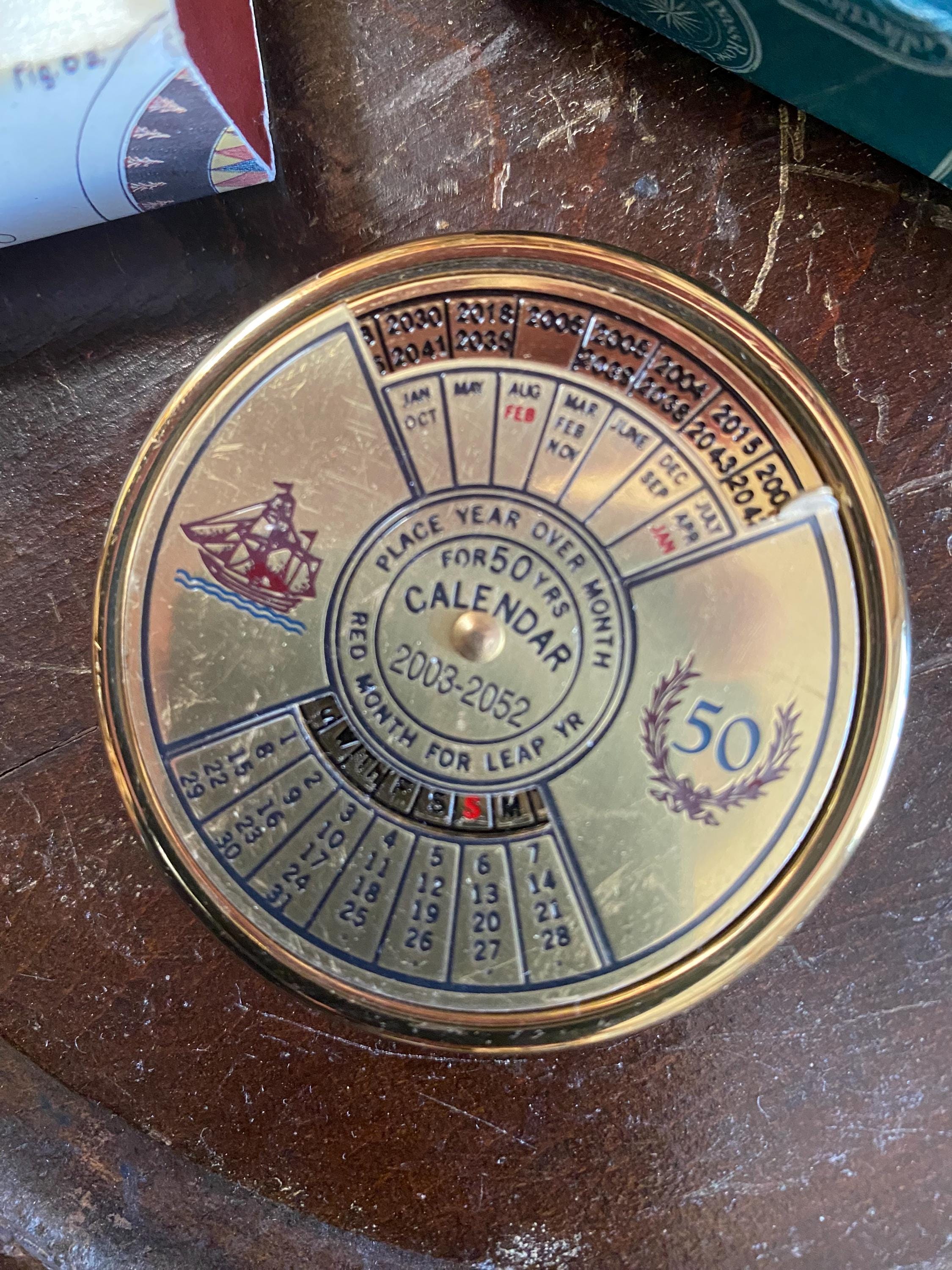 50 Year Perpetual Calendar - Etsy
