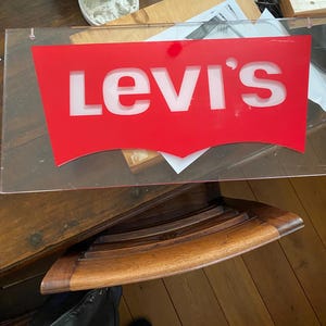 Vintage Levis Sign - Etsy