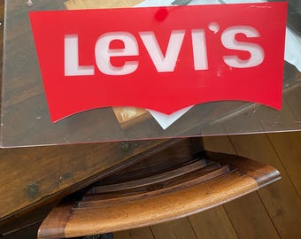 Levi's Denim Jeans LED (faux) Neon Illuminated Light-up Large