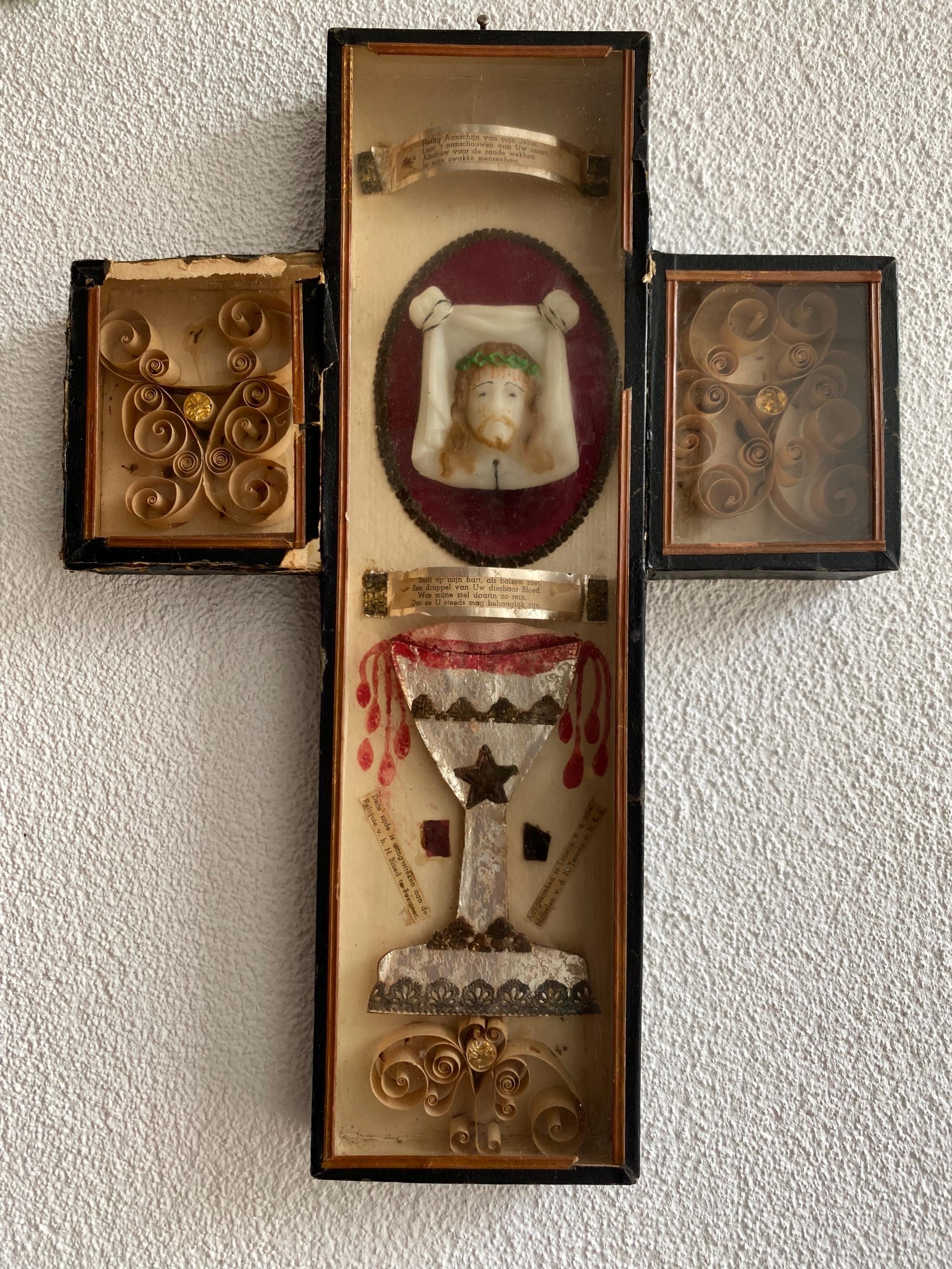 Pendentif en forme de diptyque : Annonciation ; saint Christophe - Louvre site d