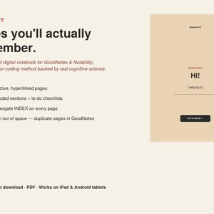 Digital Notebook for GoodNotes & Notability