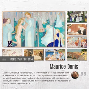 Set of 14 Samsung Frame TV 4K Art. Maurice Denis Famous Paintings Collection. Maurice Denis Art Set. Instant Download Frame TV Art. 19