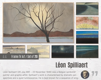 Set of 20 Samsung Frame TV 4K Art. Leon Spilliaert Famous Paintings Collection. Leon Spilliaert Art Set. Instant Download Frame TV Art. 44
