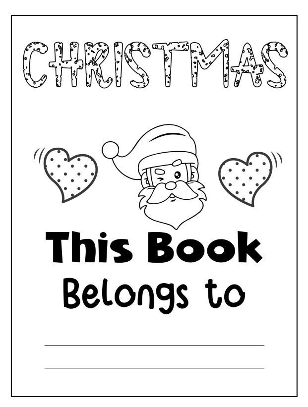 Printable Christmas Coloring Book - Etsy