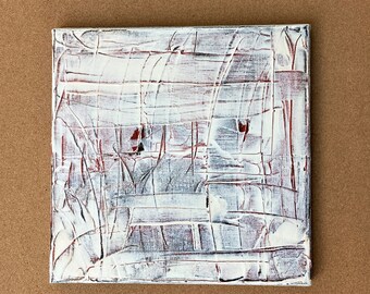 Abstraktes Wandbild No.1, Acryl auf gespannter Leinwand, 30x30 cm, Original, handgefertigt