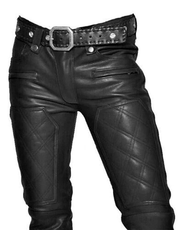 Handmade Original Quilted Leather Pants Biker's Pants Etsy